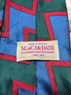M&C McDade Glasgow Vintage Geometric Zig Zag TIE