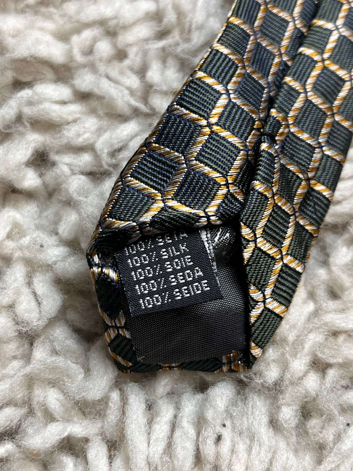 Baumler Geometric Box Pattern TIE
