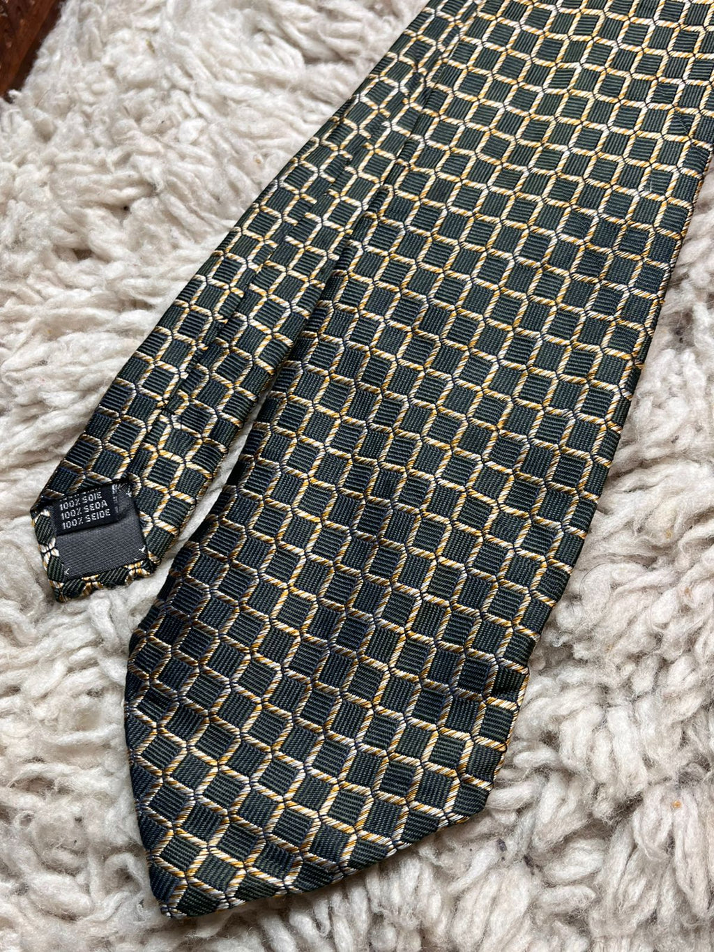 Baumler Geometric Box Pattern TIE