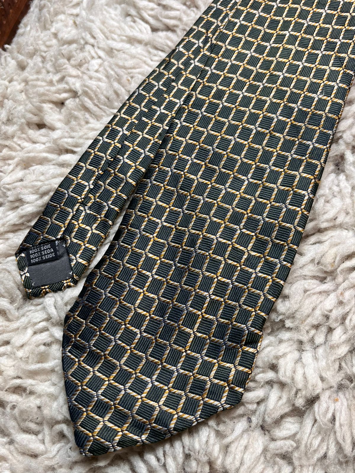 Baumler Geometric Box Pattern TIE