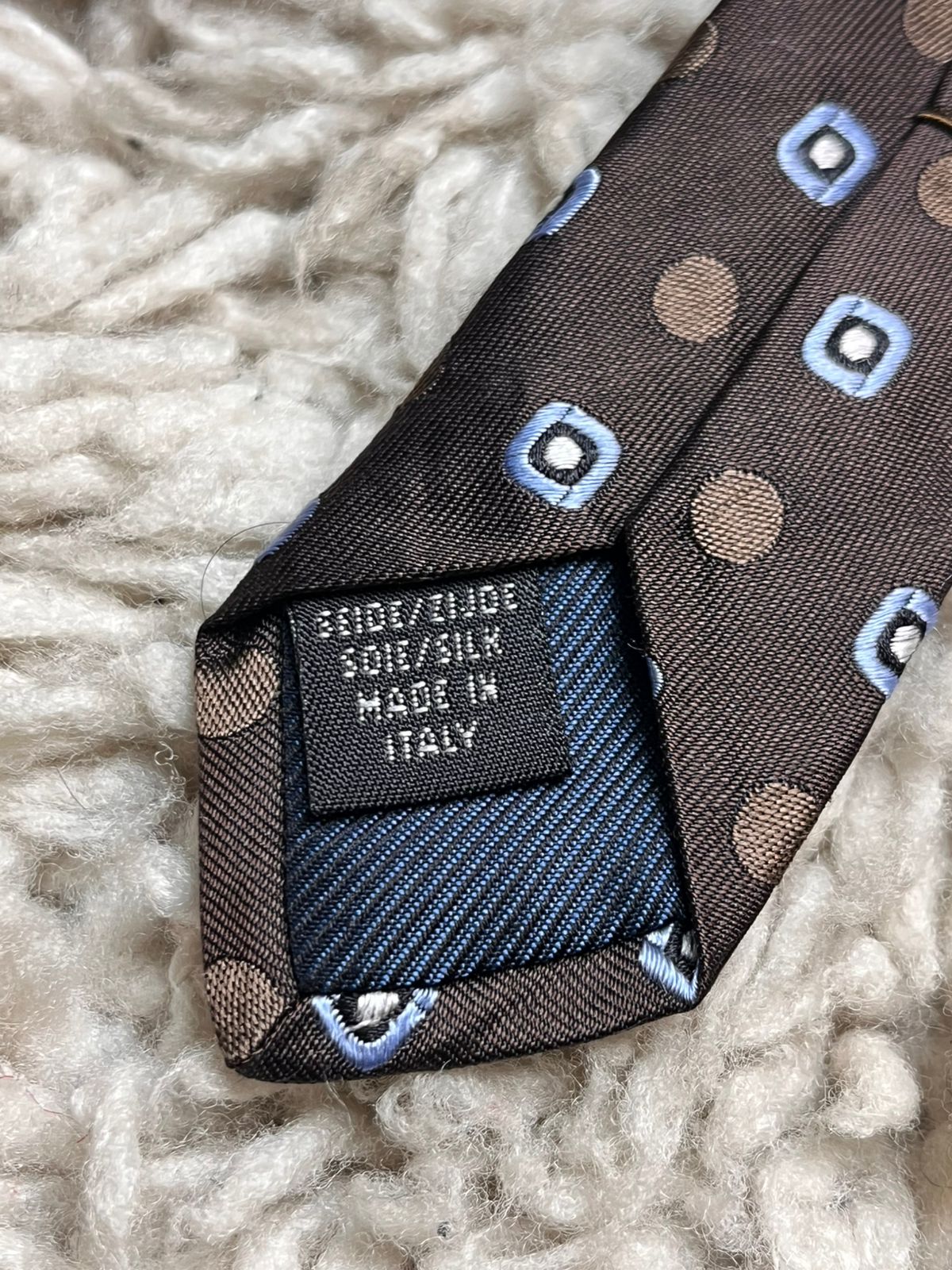 BAUMLER Geometric Medallion Silk TIE