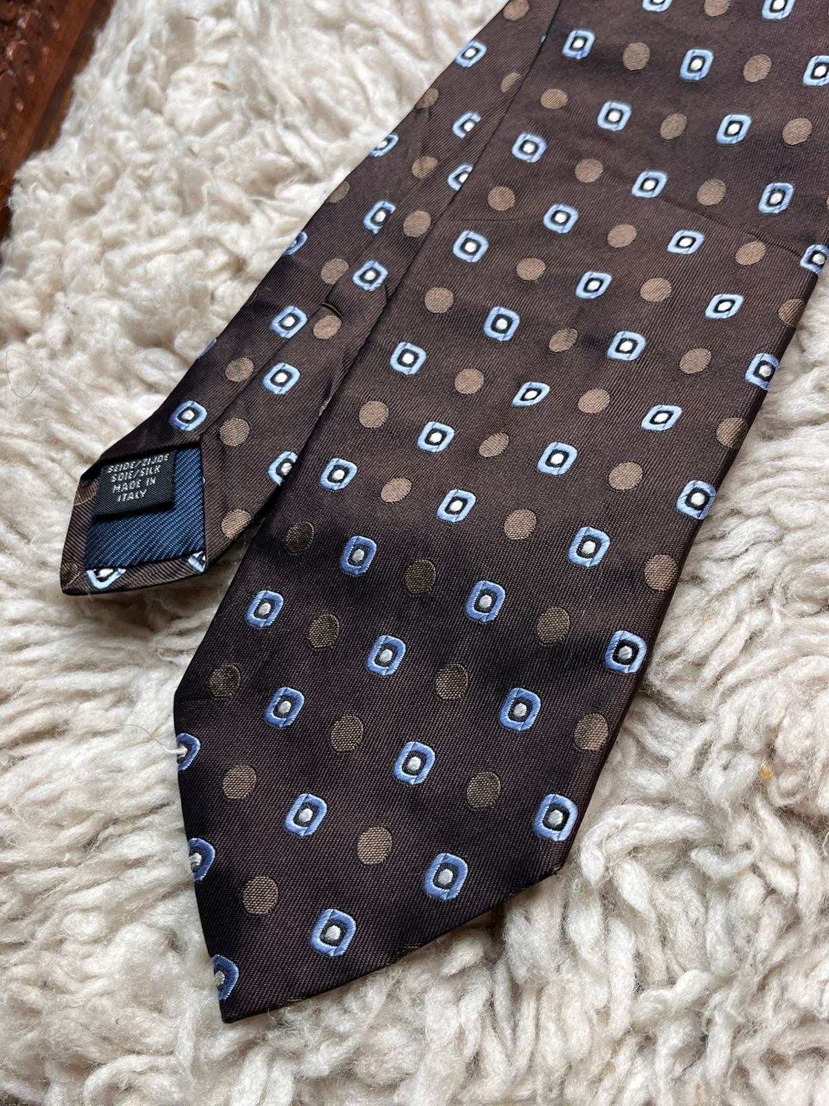 BAUMLER Geometric Medallion Silk TIE