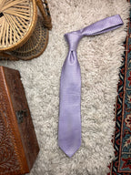 NEXT Lilac Purple Silver Geometric Textured TIE