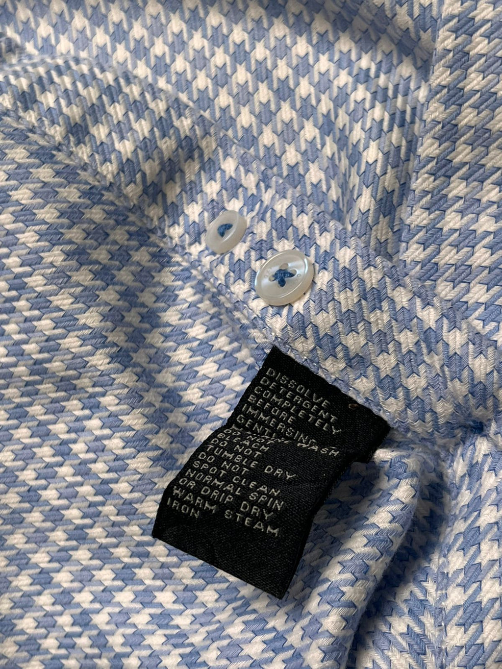 OXFORD Luxury Slim Fit Houndstooth Cotton Button Down Shirt
