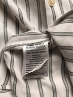 COTTON ON GARMENTS Cream Vertical Striped Button Down Shirt