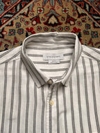 COTTON ON GARMENTS Cream Vertical Striped Button Down Shirt