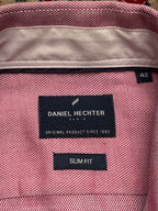 DANIEL HECHTER TEXTURED BUTTON DOWN Linen Slim Fit Shirt