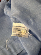 Tommy Hilfiger Custom Fit COTTON/LINEN BLEND Button Down Shirt
