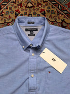 Tommy Hilfiger Custom Fit COTTON/LINEN BLEND Button Down Shirt