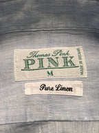 Thomas Pink Pure Linen Button Down Shirt