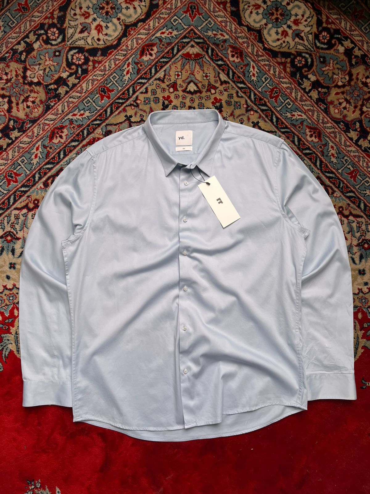 yd. Light Blue Button Down Shirt