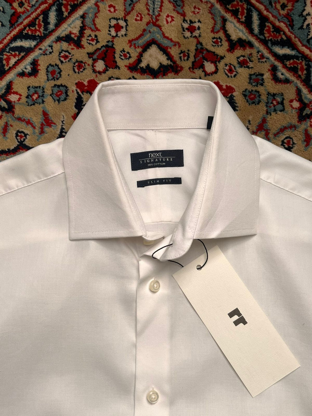 Next Signature Slim Fit Textured Weave Button Down Shirt