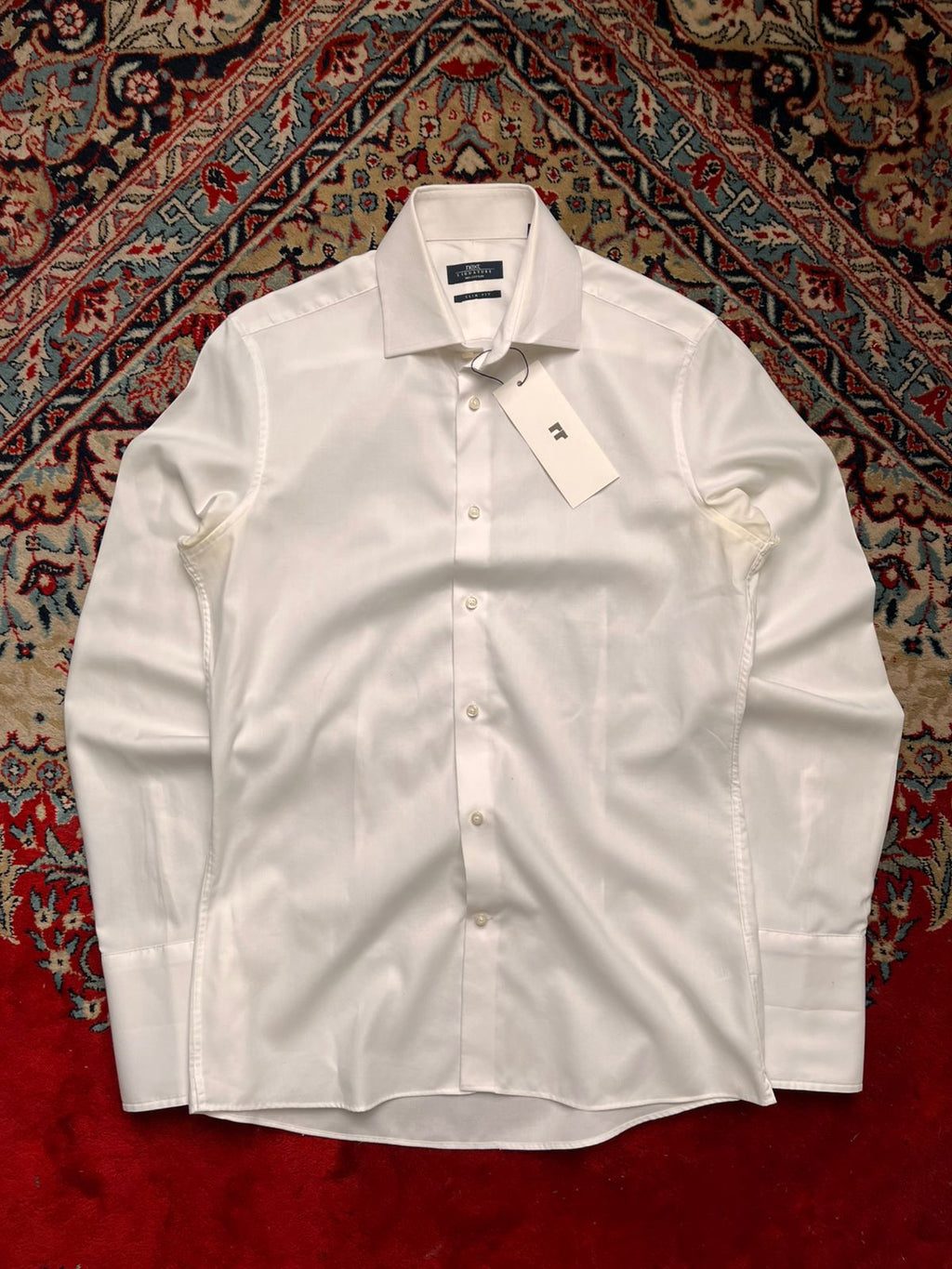 Next Signature Slim Fit Textured Weave Button Down Shirt