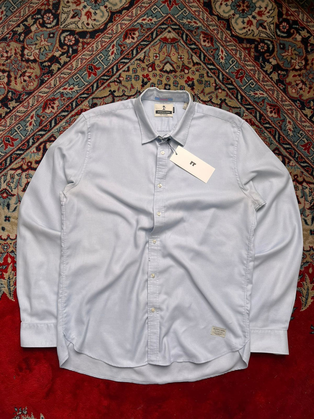 SCOTCH & SODA Breathable Textured Button Down SHIRT
