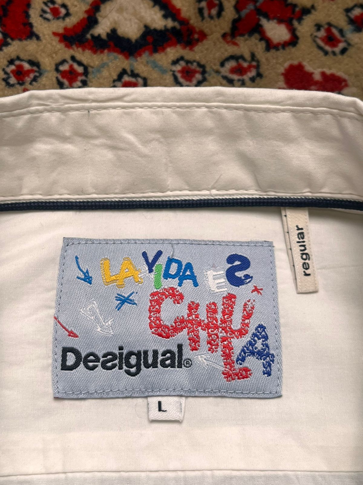 Desigual Christian Lacroix Splatter Graphic Button Down Shirt