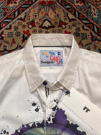 Desigual Christian Lacroix Splatter Graphic Button Down Shirt