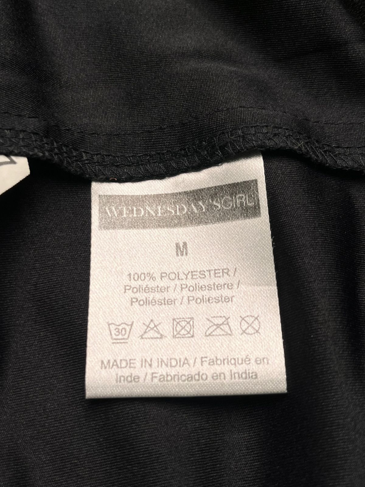 Wednesdays Girl Black Floral Mesh Crop Top