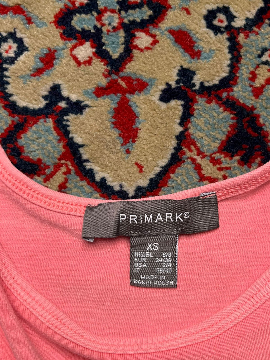 PRIMARK Pink Tie Front Crop Top