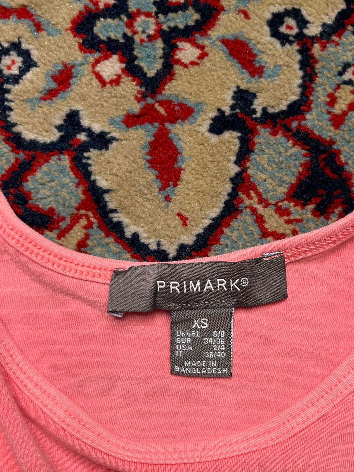 PRIMARK Pink Tie Front Crop Top