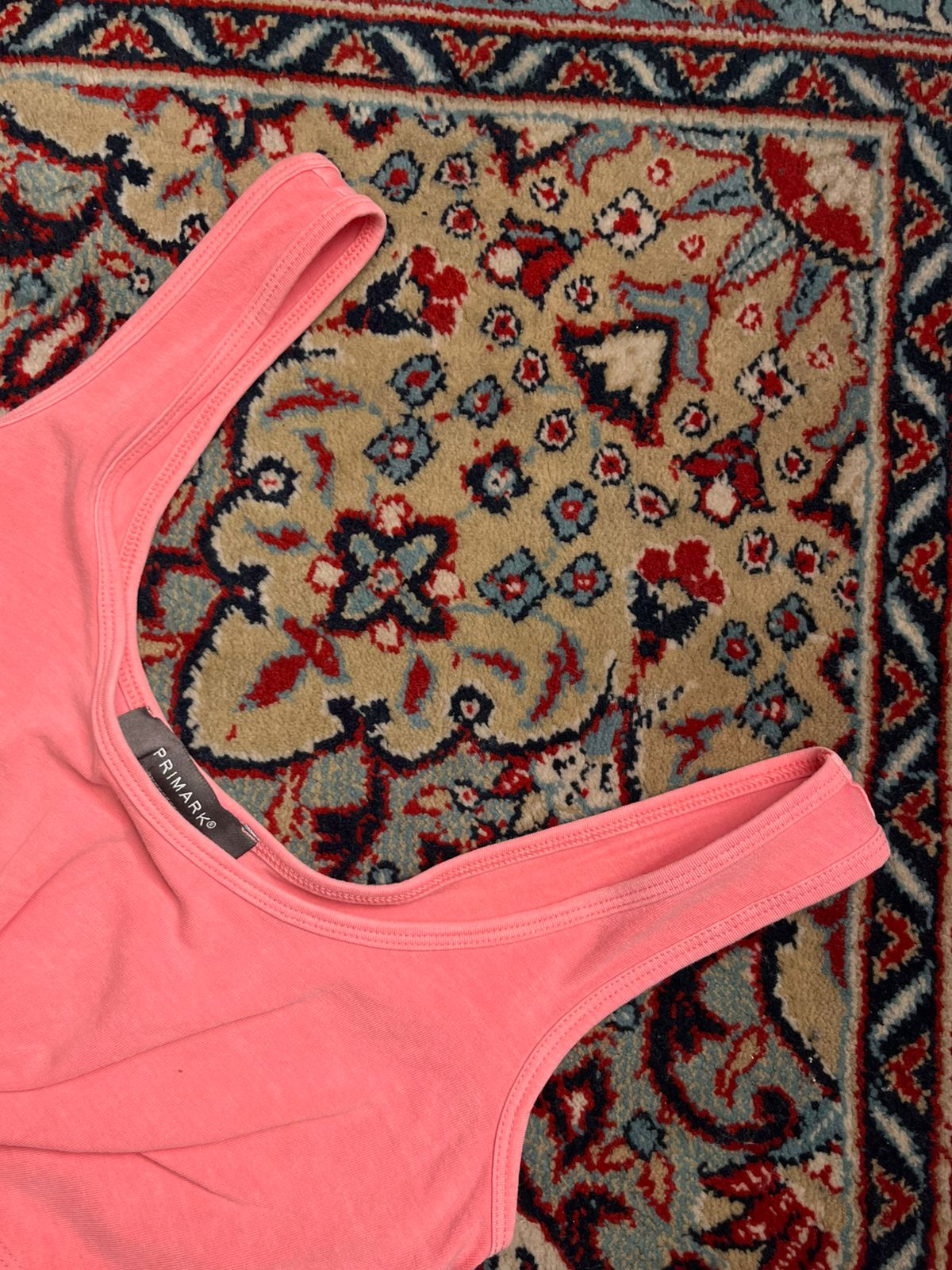 PRIMARK Pink Tie Front Crop Top