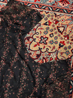 Wednesdays Girl Black Floral Mesh Crop Top