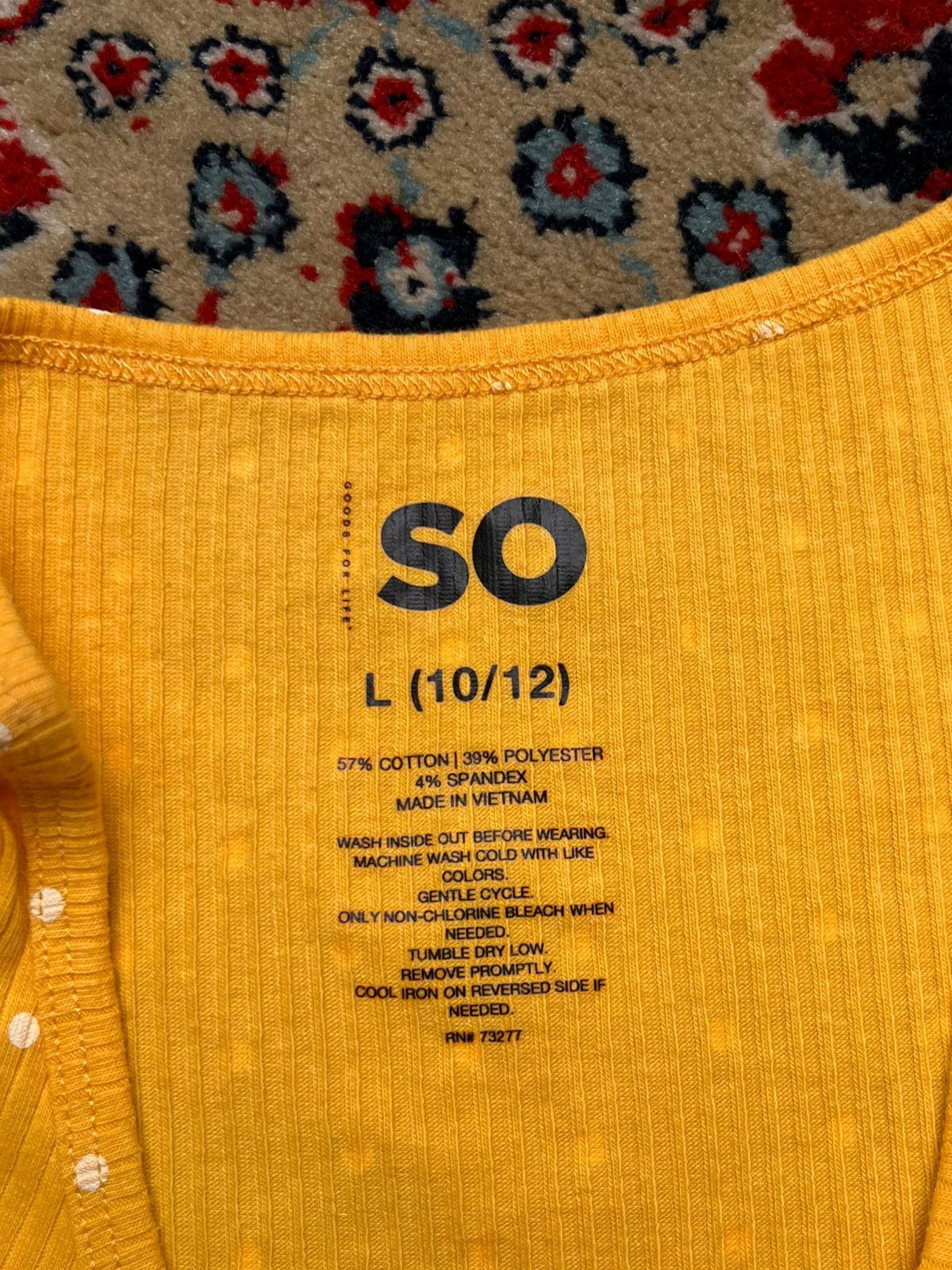 SO Ribbed Knit Polka Dot Shirt