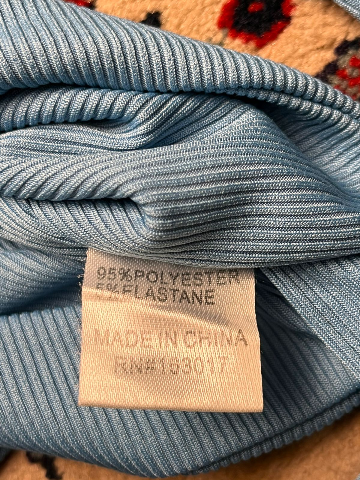 PRINCESS POLLY Sky Blue Ribbed Twist Front Tie Crop Top