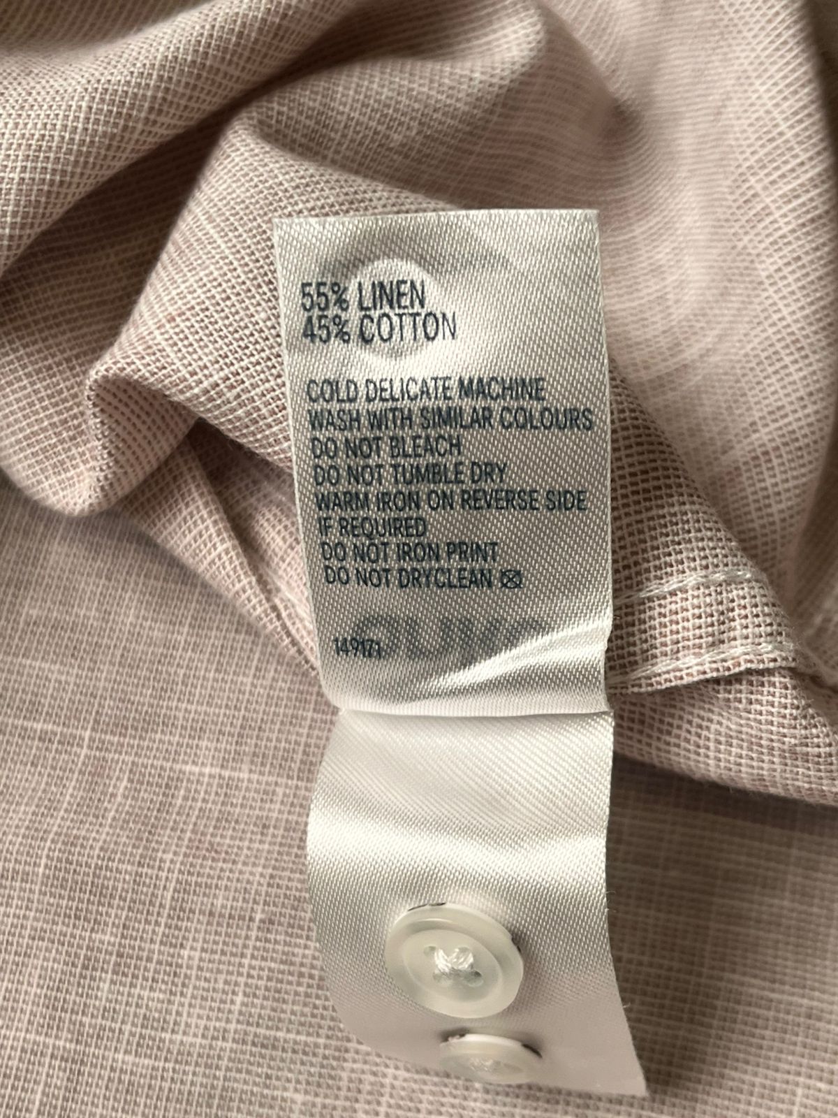 ANKO LIGHT LINEN BLEND BUTTON DOWN SHIRT