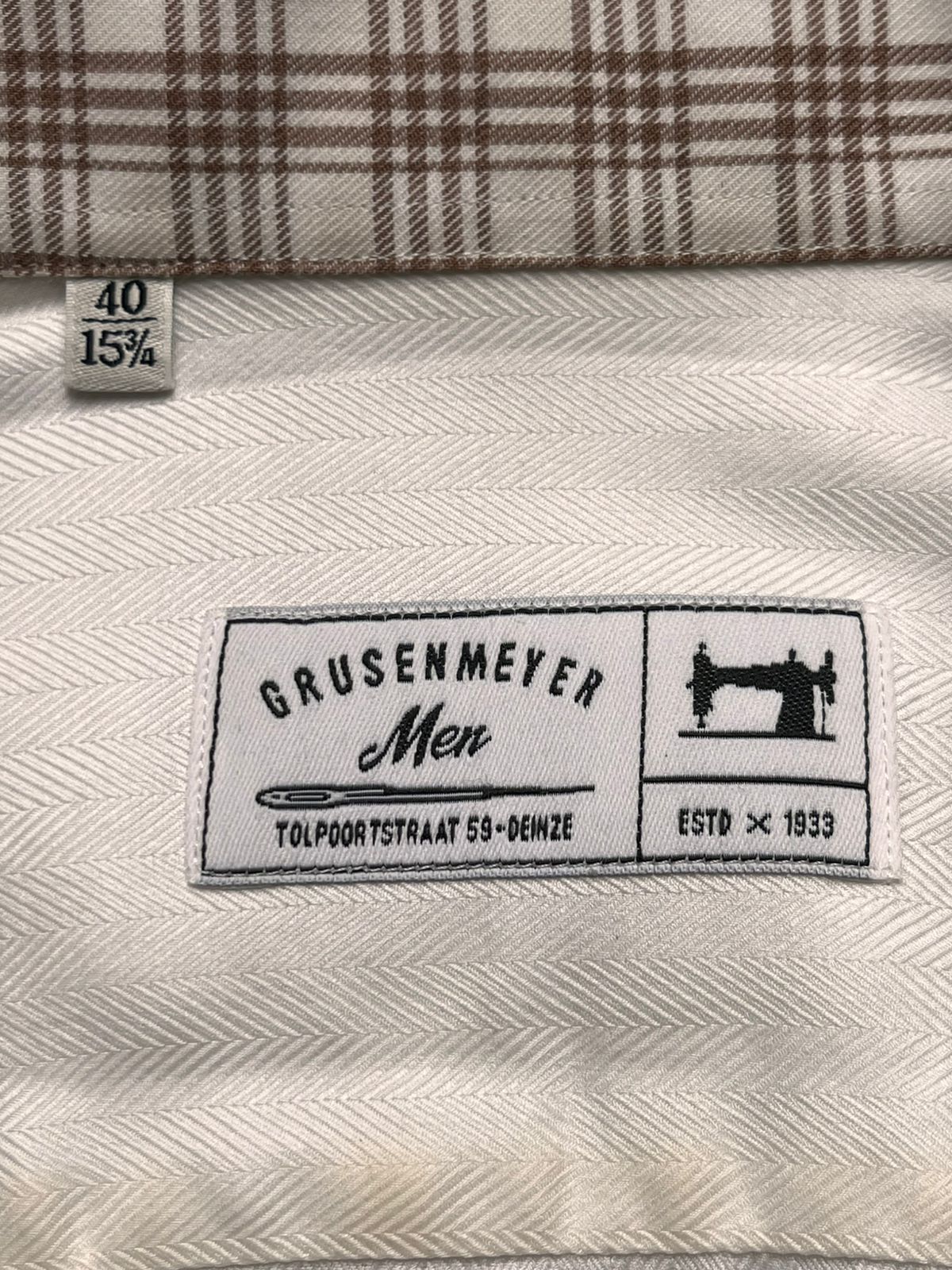 Grusenmeyer White Cotton Button Down Shirt