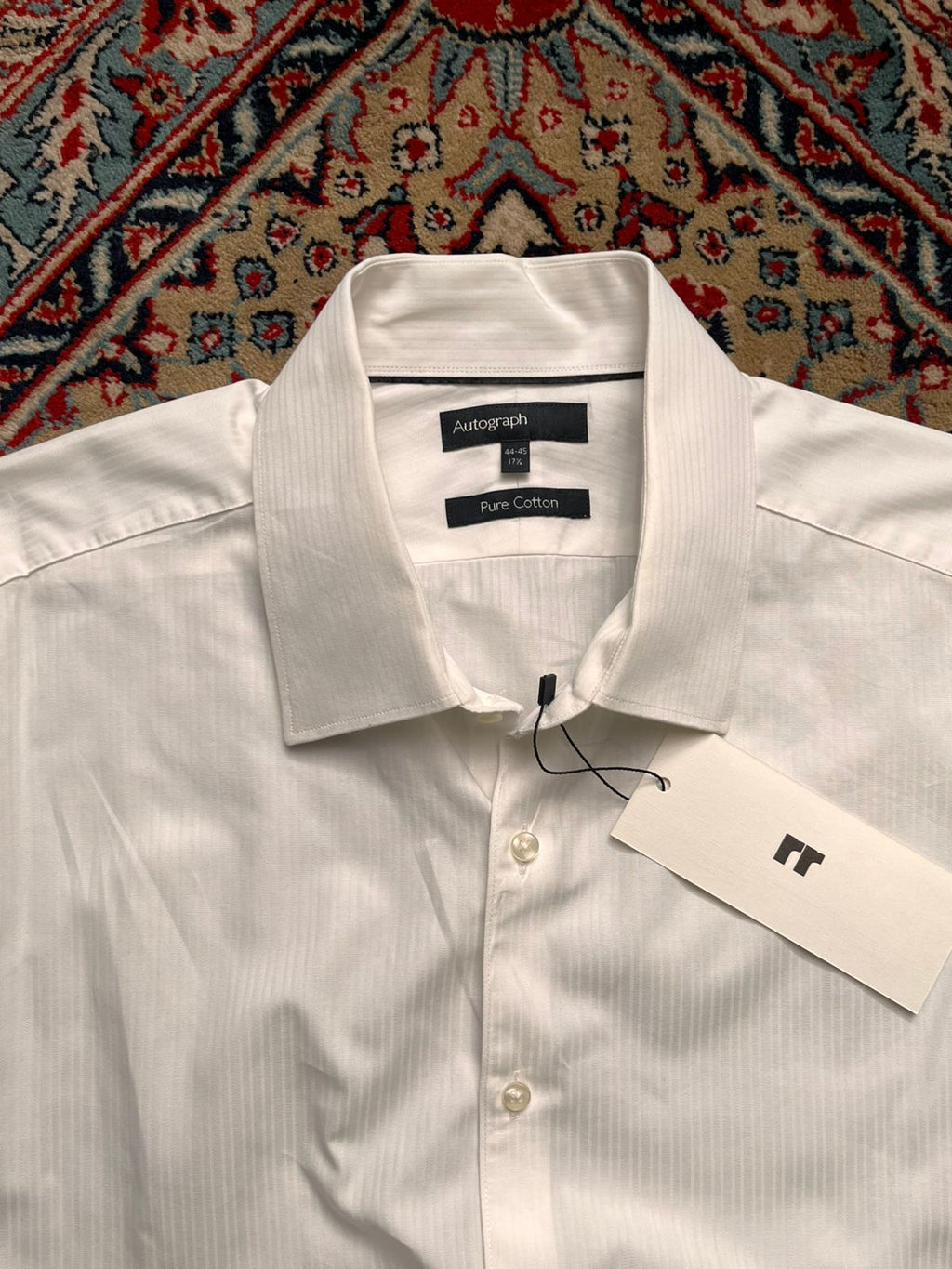 Autograph MARKS & SPENCER White Textured Button Down Shirt