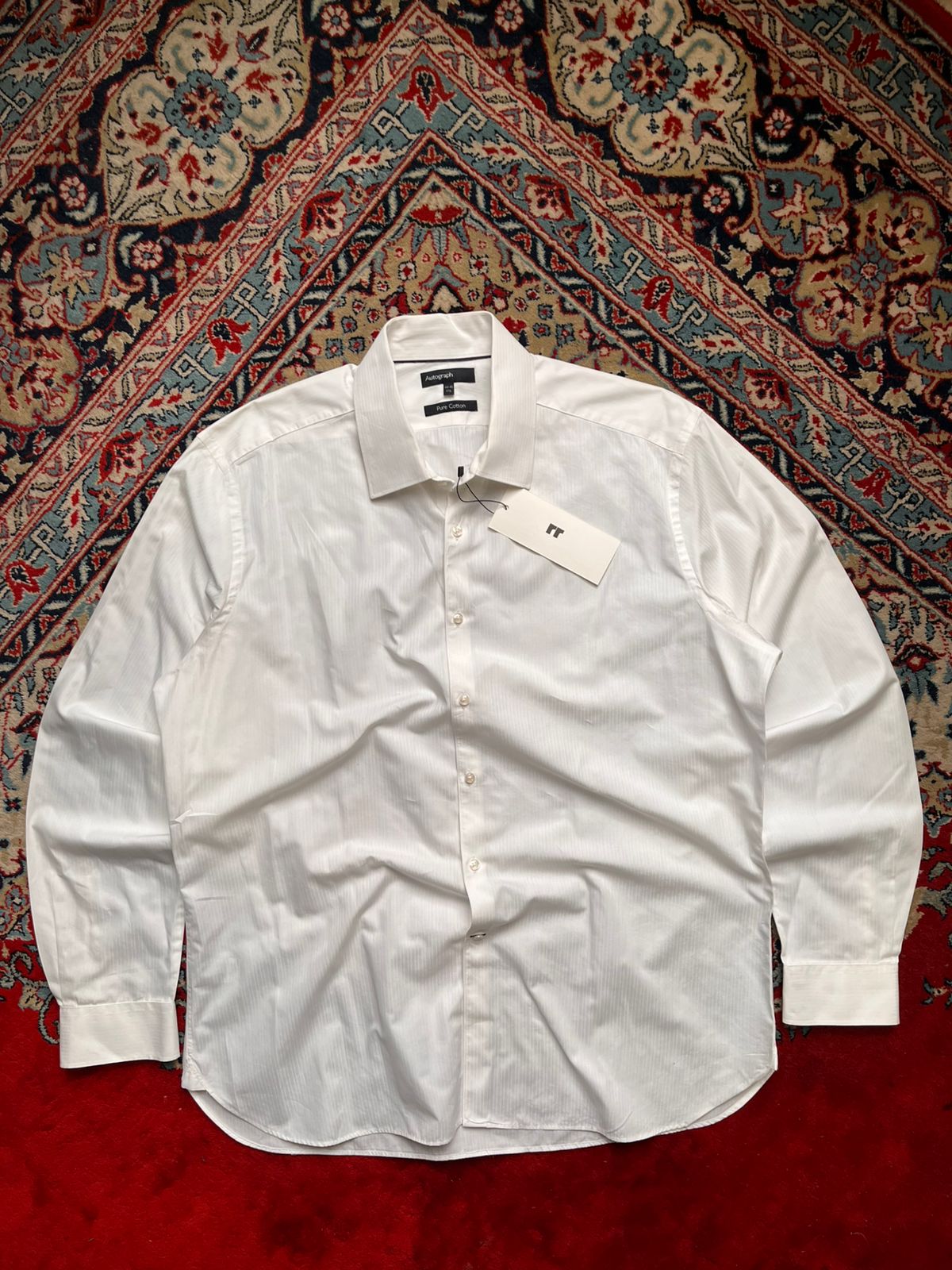 Autograph MARKS & SPENCER White Textured Button Down Shirt