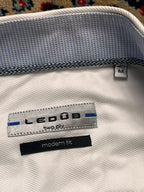 Ledûb Modern Fit White Button Down Shirt