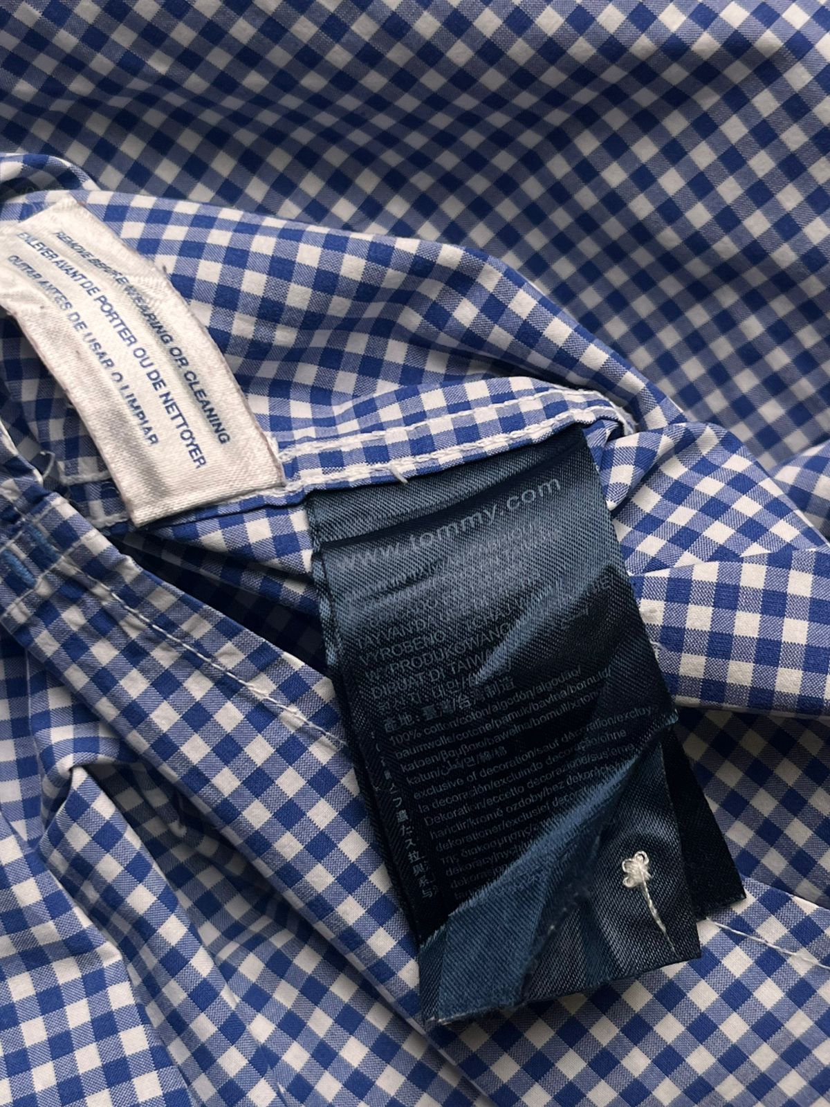 Tommy Hilfiger New York Fit Gingham Cotton Button Down Shirt