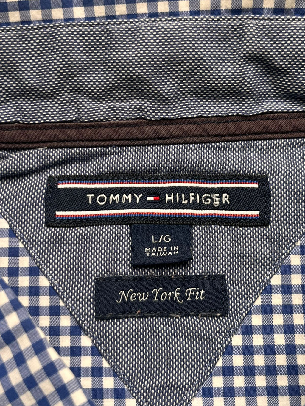 Tommy Hilfiger New York Fit Gingham Cotton Button Down Shirt
