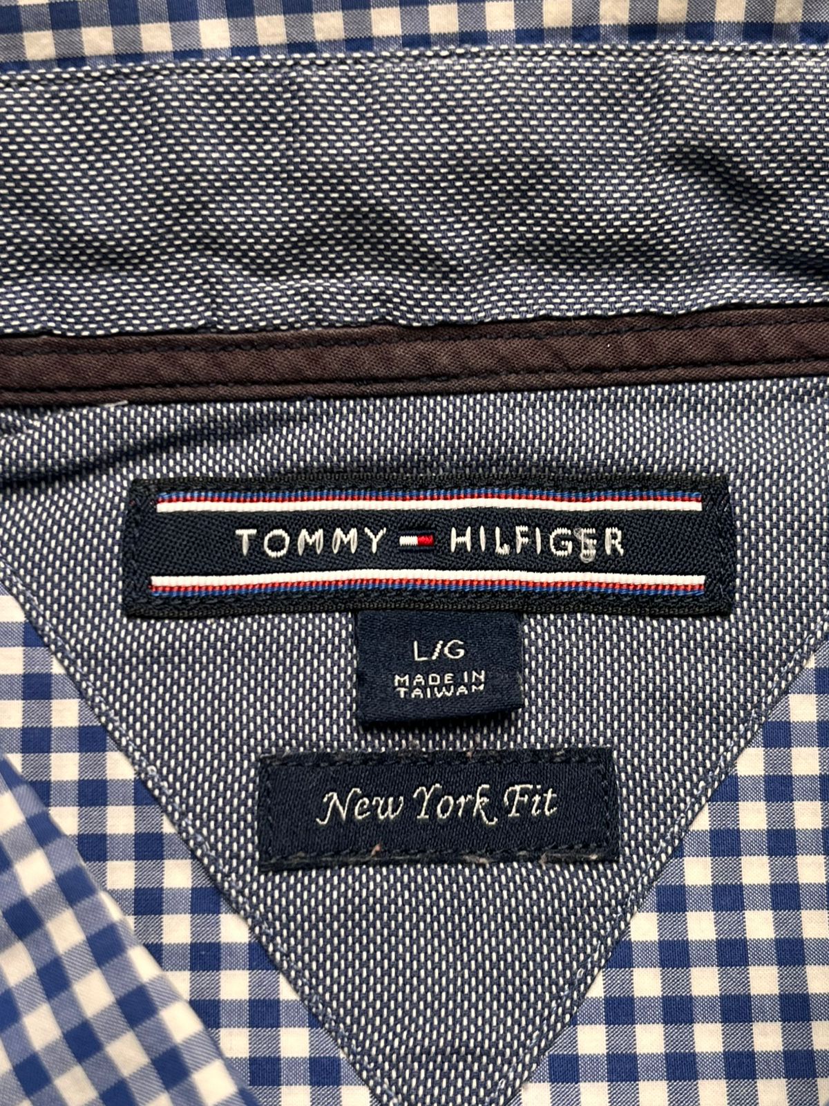 Tommy Hilfiger New York Fit Gingham Cotton Button Down Shirt