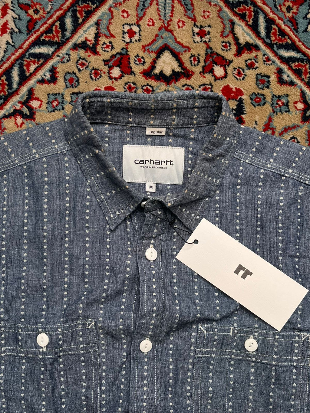 Carhartt WIP Hobbs Heart Stripe Cotton Button Down Shirt
