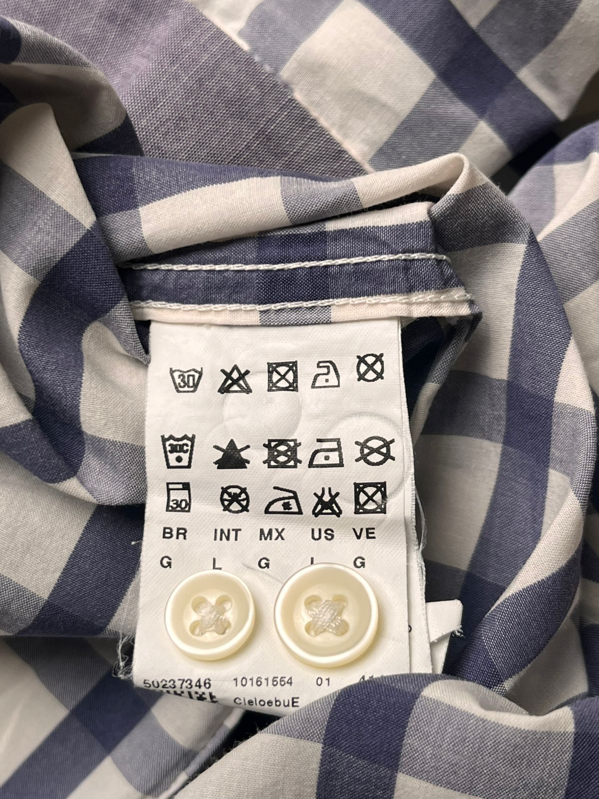 HUGO BOSS Orange Gingham CHECK Button Down Shirt
