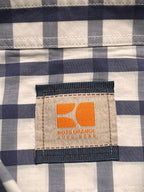 HUGO BOSS Orange Gingham CHECK Button Down Shirt