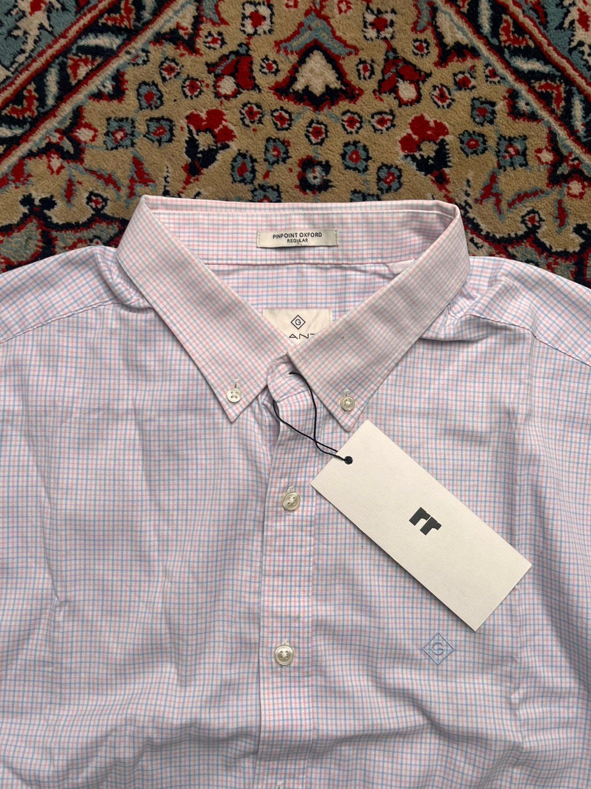 GANT Regular Fit Gingham Button Down Shirt