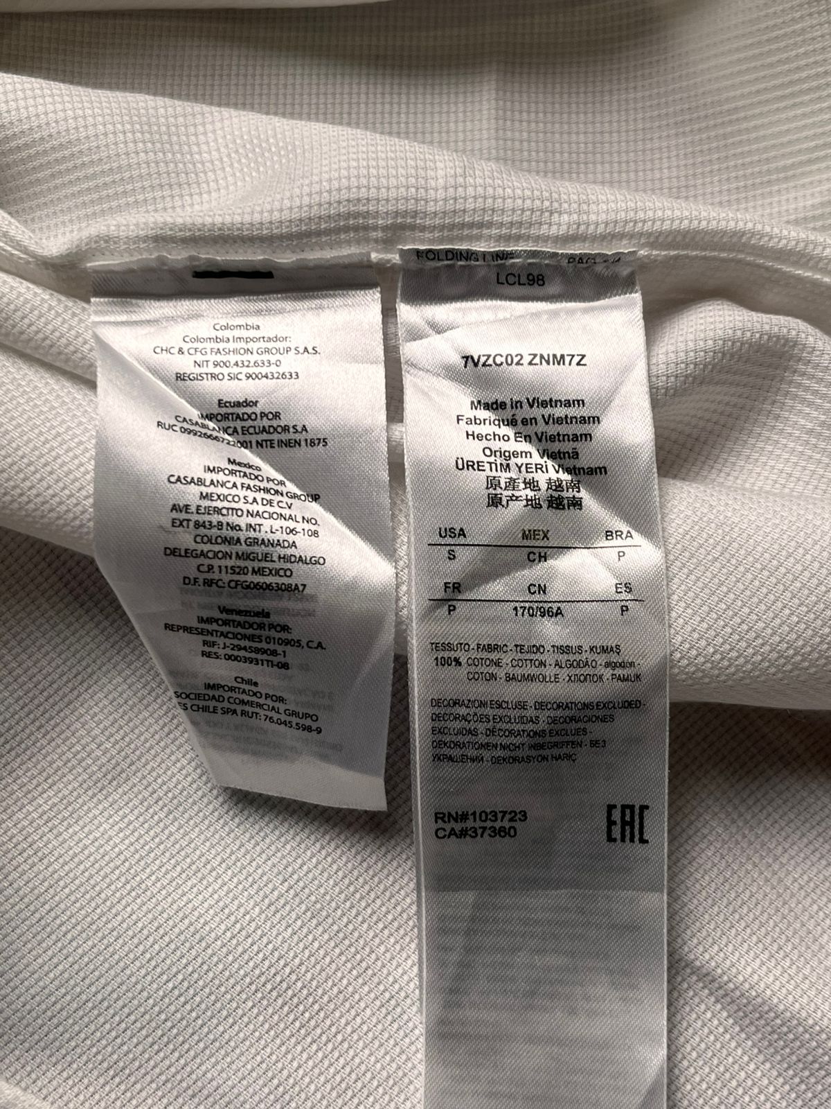 Armani Exchange Regular Fit White Textured Button Down SHIRT