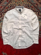 Armani Exchange Regular Fit White Textured Button Down SHIRT