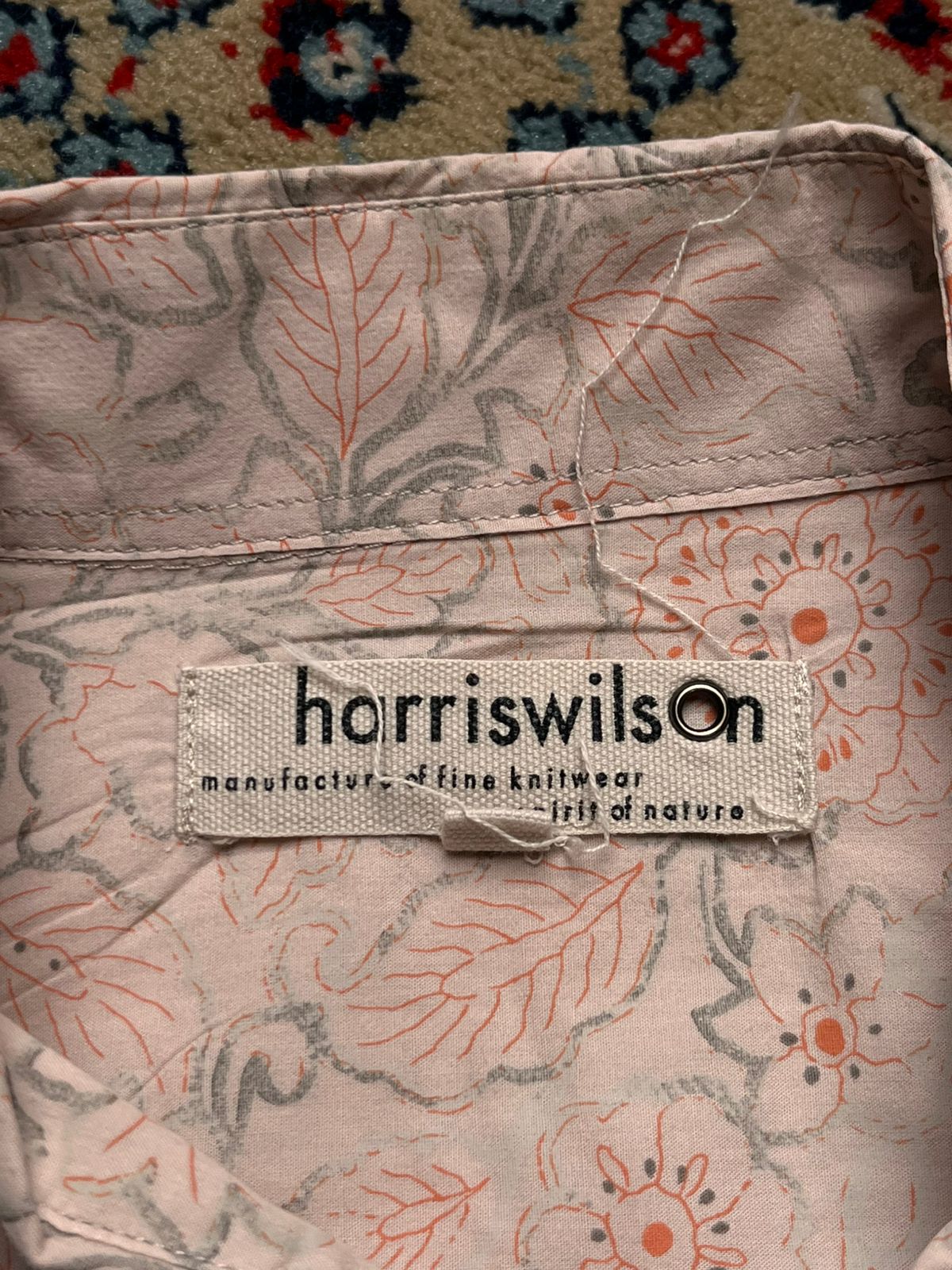 Harris Wilson Pink Floral Paisley Print Button Down Shirt