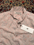 Harris Wilson Pink Floral Paisley Print Button Down Shirt