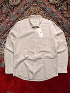 BEN SHERMAN Linen/Cotton Blend Micro Check Button Down Shirt