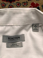 KENNETH COLE REACTION Slim Fit White Button Down Shirt