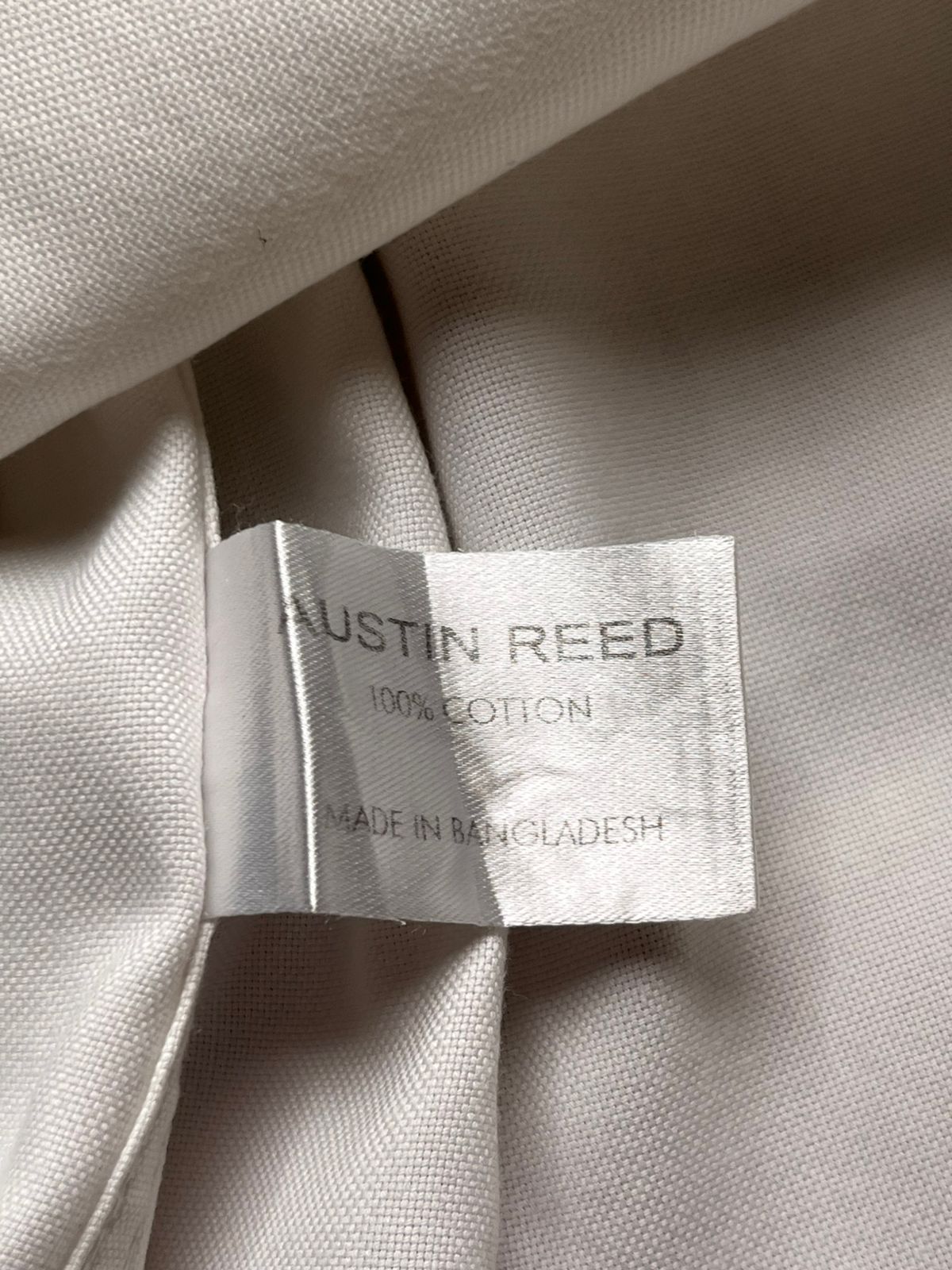 Austin Reed  White Cotton BUTTON DOWN FORMAL Shirt