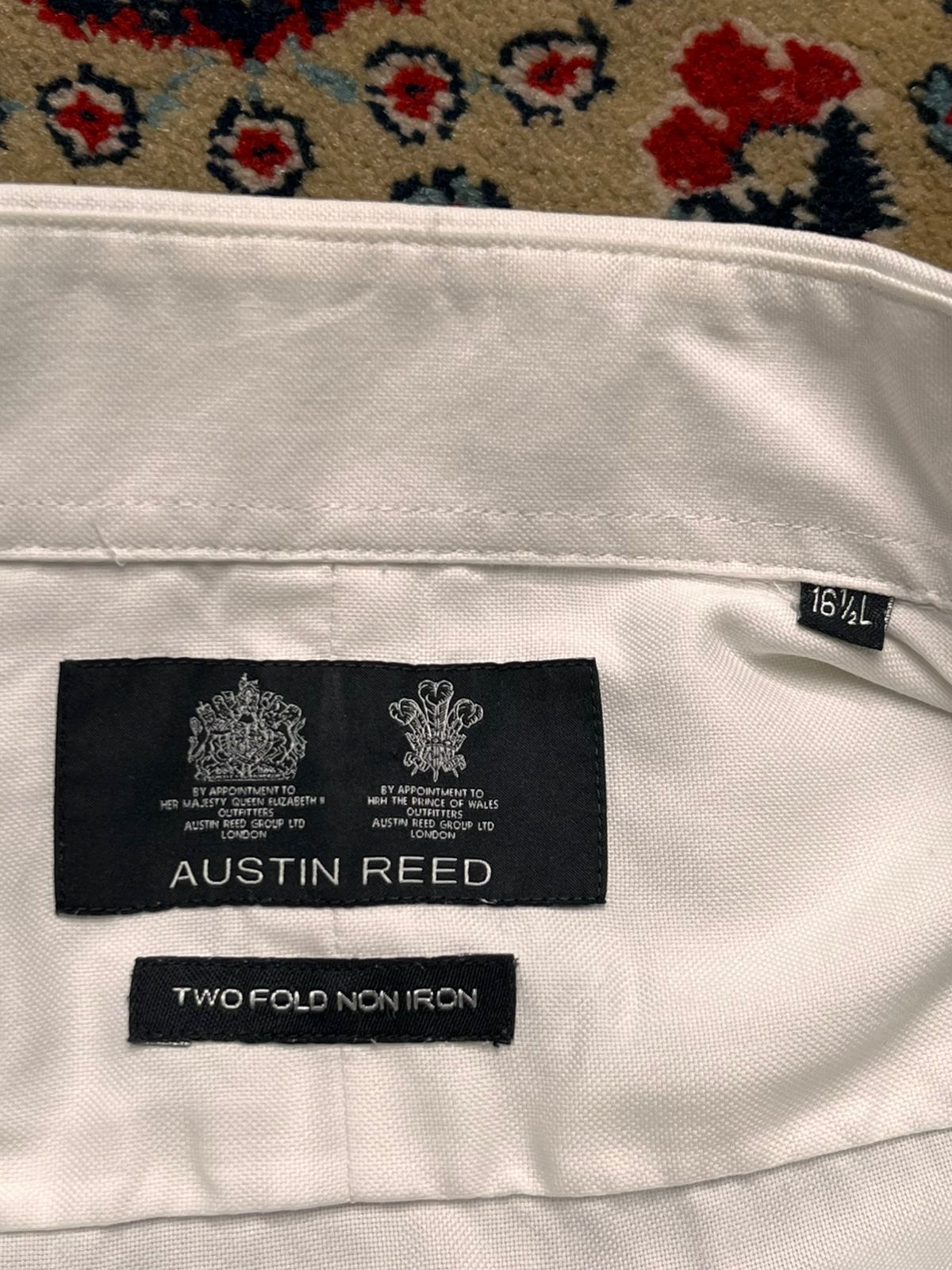 Austin Reed  White Cotton BUTTON DOWN FORMAL Shirt