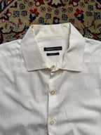 Van Heusen Studio Slim Fit White Textured Button Down Shirt