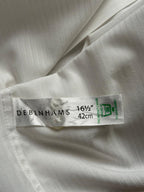 REDHERRING Slim Fit White Textured Stripe Button Down FORMAL Shirt