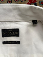 NEXT SIGNATURE Slim Fit White Double Cuff FORMAL Shirt